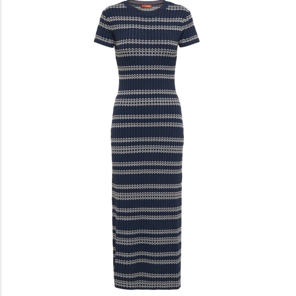 Altuzarra Galyna Stripe Ribbed Maxi Dress